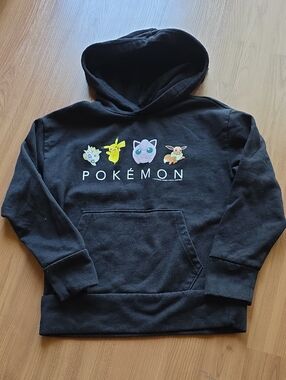 Old Navy Black Fleece Hoodie (8Y)